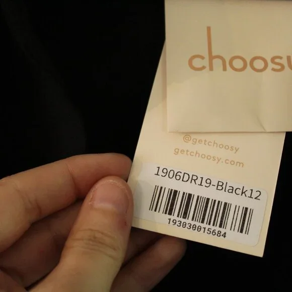 Choosy St. Crosby Black Sleeveless Plunging Neckline Shirt Dress Size 12 - Picture 6 of 10